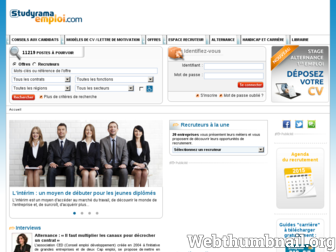 studyrama-emploi.com website preview