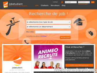 jobetudiant.net website preview