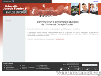 emplois-etudiants.ujf-grenoble.fr website preview