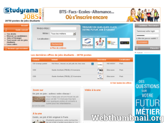 jobs-emplois.studyrama.com website preview