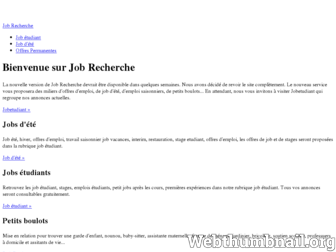 job-recherche.com website preview