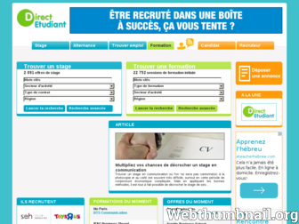 directetudiant.com website preview