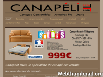 canapelit-paris.com website preview