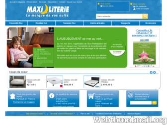 maxiliterie.fr website preview