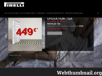 pirellibedding.com website preview