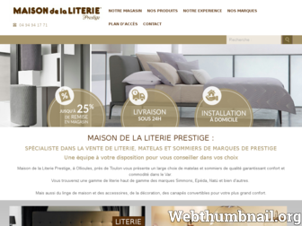 maisondelaliterie-prestige.fr website preview