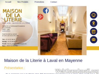 maisondelaliterielaval.com website preview