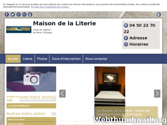 maisondelaliterie-epagny.fr website preview