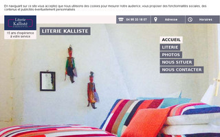 corse-literie-kalliste.fr website preview
