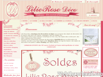 lilierose-deco.com website preview
