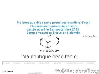 maboutique-deco-table.com website preview