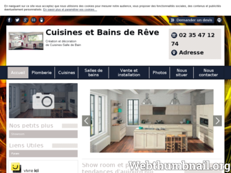 cuisines-bains-reve.com website preview