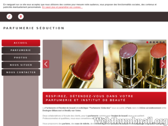 parfumerie-esthetique-seduction-paris.fr website preview