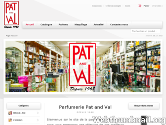parfumeriepatandval.com website preview