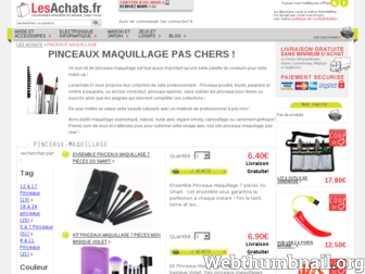 pinceaux-maquillage.lesachats.fr website preview