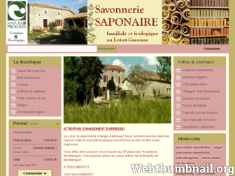 saponaire.com website preview