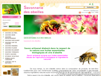 savonneriedesabeilles.com website preview