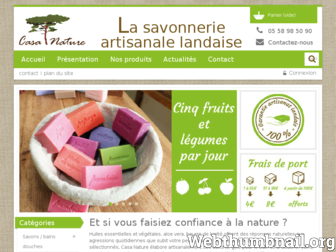 casanature-savonnerie.com website preview