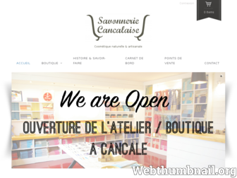 savonneriecancalaise.fr website preview