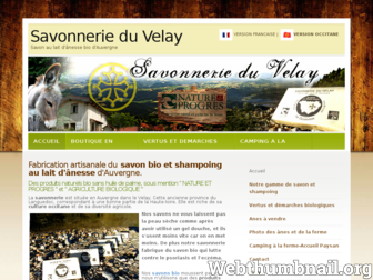 savonnerieduvelay.com website preview