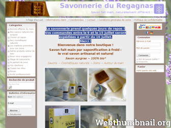 savon-naturel-regagnas.com website preview