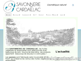 savonnerie-de-cardaillac.fr website preview