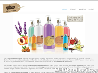 lespetitsbainsdeprovence.fr website preview