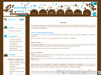 eauderosecreations.fr website preview