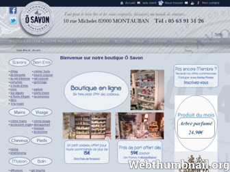 o-savon.fr website preview