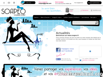 soapeo.fr website preview