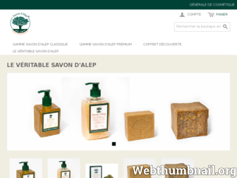 savon-alep.com website preview