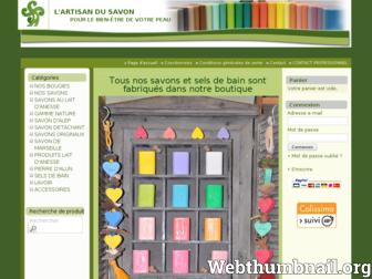 lartisan-du-savon.com website preview