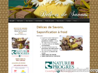 delices-de-savons.fr website preview