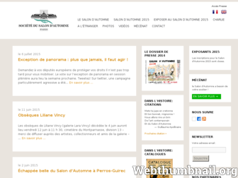 salon-automne.com website preview