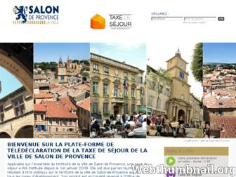salondeprovence.taxesejour.fr website preview