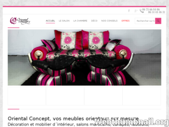 orientalconcept.fr website preview