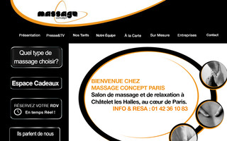 massage-concept.fr website preview