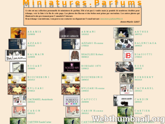 miniatures.parfums.free.fr website preview