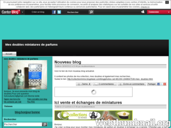 doublesminiature.centerblog.net website preview