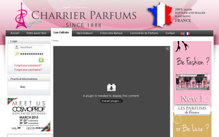 charrierparfums.com website preview
