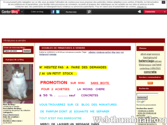 miniatures-a-vendre.centerblog.net website preview