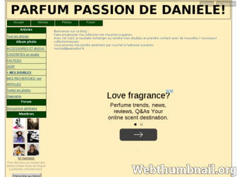 lesminiparfumsdedaniele.blog4ever.com website preview