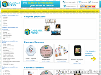 cadeauxperso.com website preview
