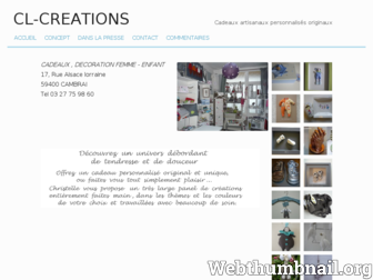 cl-creations.book.fr website preview