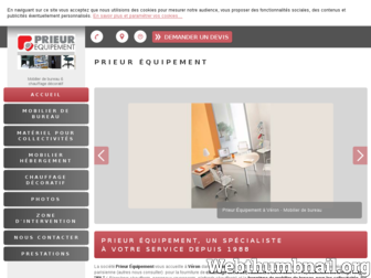 prieur-equipement.com website preview