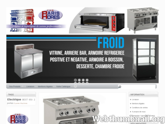 parishores.fr website preview