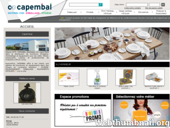 capembal.fr website preview