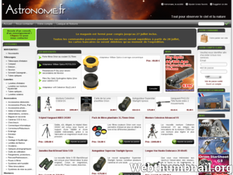 astronome.fr website preview