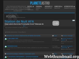 forum.planete-astronomie.com website preview