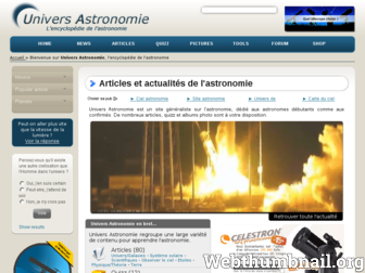 univers-astronomie.fr website preview